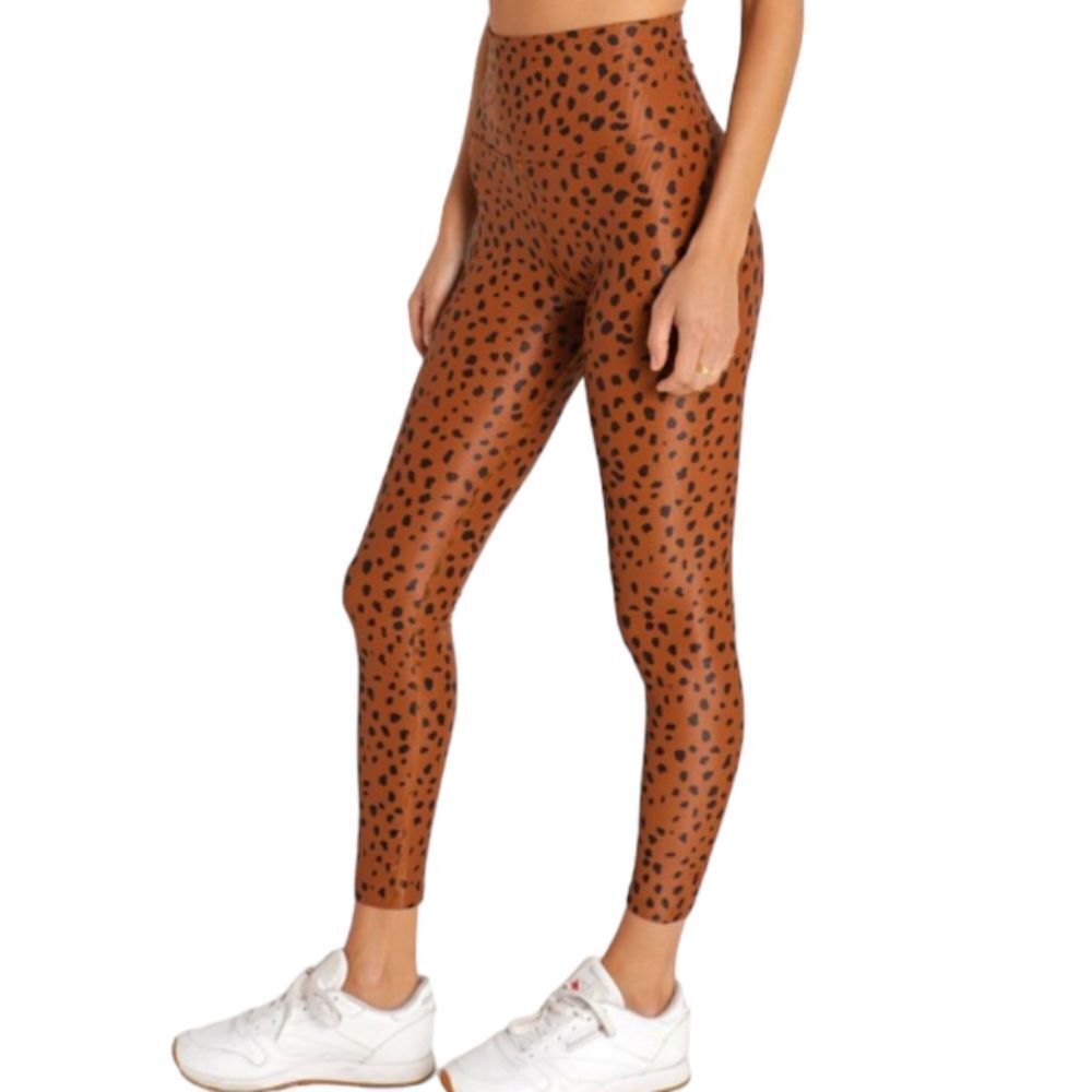 Beach Riot Brown Leopard Leggings